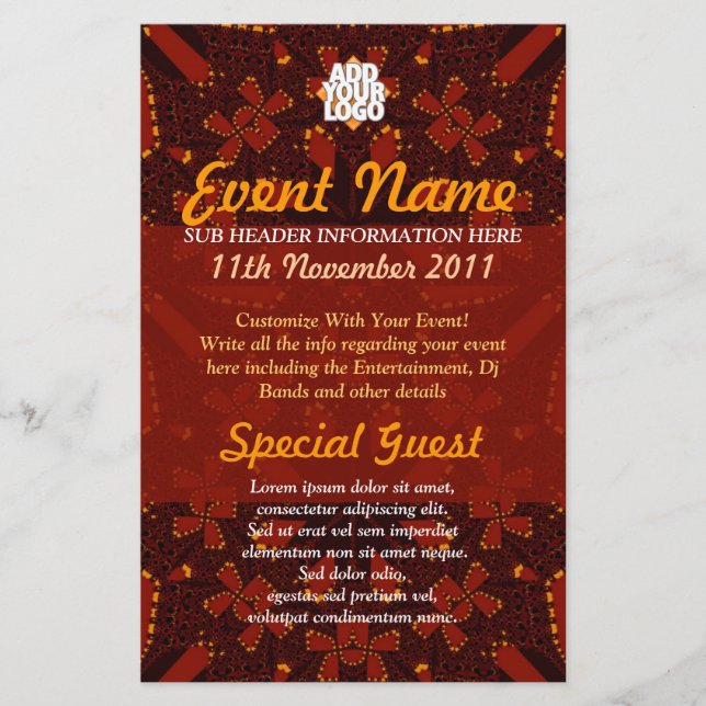 Tribal Earth Event Flyer (Framsidan)