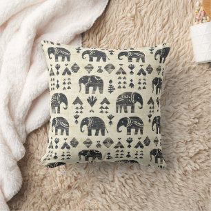 Tribal Elefant Boho Mönster (1) Kudde