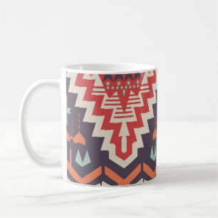 Tribal Elegance: Geometric Ethnic Print Kaffemugg