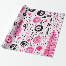 Tribal Elegance: Rosa, Black and White