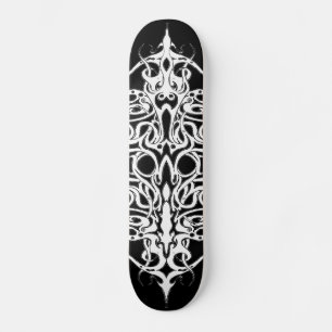 Tribal Empire TattoBlack and White Skateboard Bräda 19,5 Cm