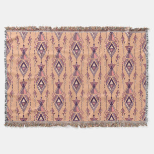 Tribal Ethnic: Aztec Mexikanska sjölösa Vintagen Filt