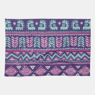 Tribal Ethnic: Colorful Seamless Mönster. Kökshandduk