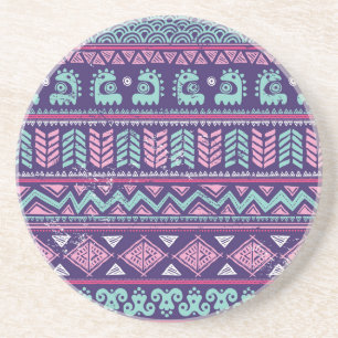 Tribal Ethnic: Colorful Seamless Mönster. Underlägg