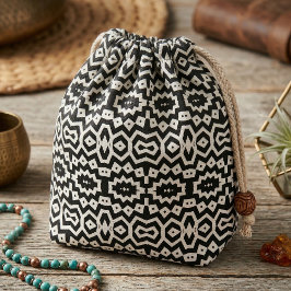 Tribal Ethnic Coola Black and White Geometric Tyg