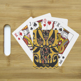 Tribal Ethnic Tatto Mönster Casinokort