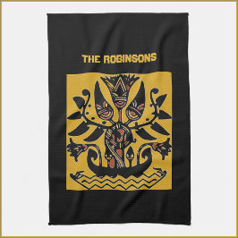 Tribal Ethnic Tatto Mönster Kökshandduk