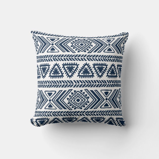 Tribal Ethnic: Vintage Seamless Mönster. Kudde (Framsida)