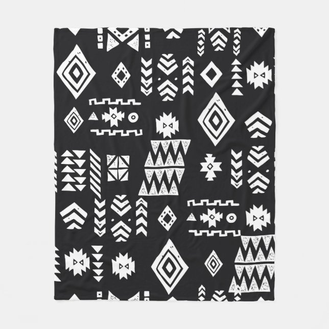 Tribal etnisk bakgrund. Primitiv snyggt Fleecefilt (Framsidan)