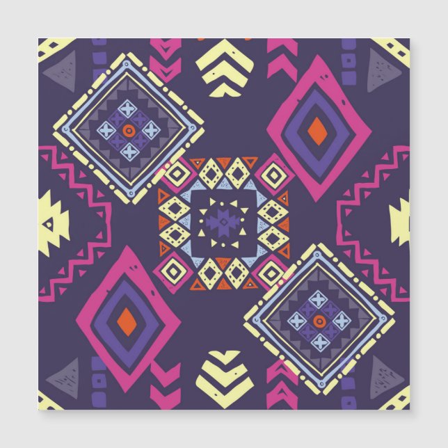 Tribal etnisk, primitiv geometrisk bakgrund. (Framsida)