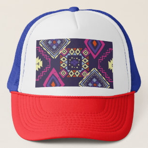 Tribal etnisk, primitiv geometrisk bakgrund. keps