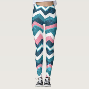 Tribal etnisk, sömlös mönster leggings