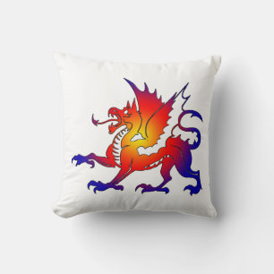 Tribal Färg Dragon Dekorativ kudde