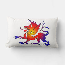 Tribal Färg Dragon Pillow Lumbarkudde