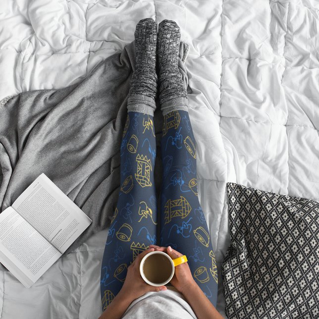 Tribal Festive Folk Mönster Leggings (Skapare uppladdad)