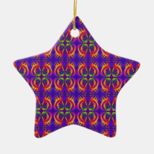 Tribal Fiery Julgransprydnad Keramik
