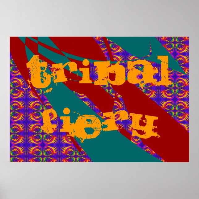 Tribal Fiery Poster (Framsidan)