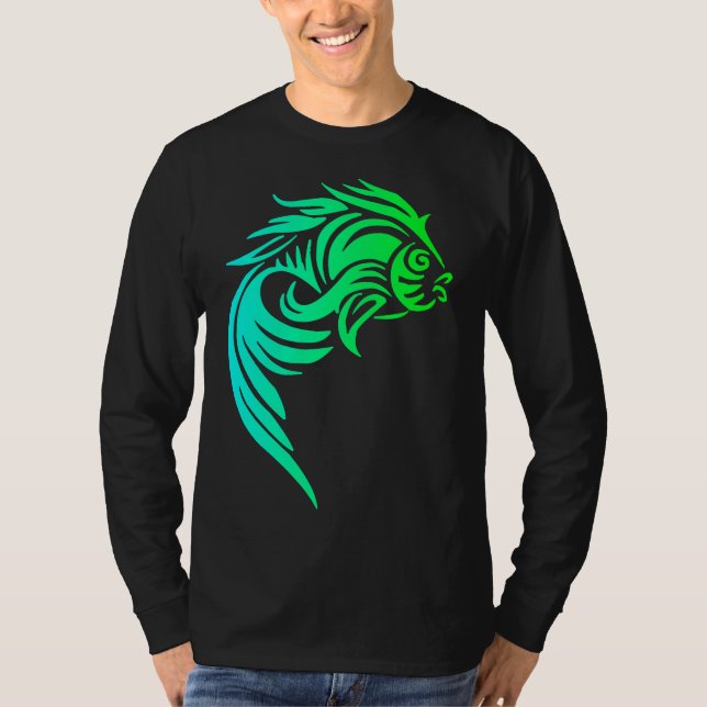 Tribal Fish T Shirt (Framsida)