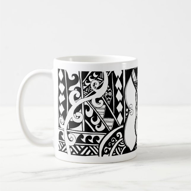Tribal Fjäril Polynesisk Mugg (Vänster)