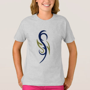 Tribal Flame Symbol Flickor T-Shirt