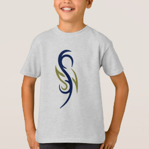 Tribal Flame Symbol Pojkarnas T-Shirt