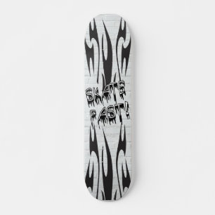 Tribal Flames Skate Old School Skateboard Bräda 18 Cm