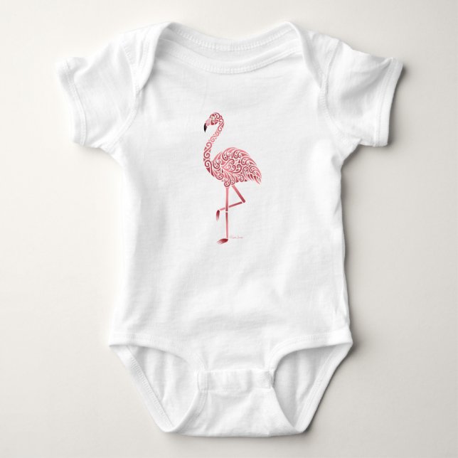 Tribal Flamingo T Shirt (Framsida)