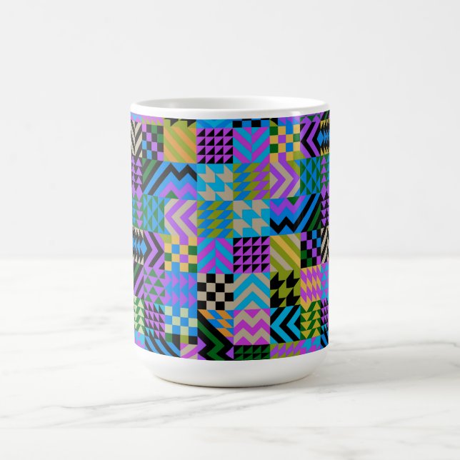 Tribal Folk Art - Blå Magisk Mugg (Center)