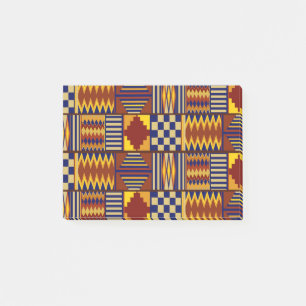 Tribal Folk Art - Rost Marin Gul Post-it Block
