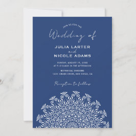 Tribal Folk Country Culture Crest Mandala Wedding Inbjudningar