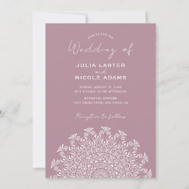 Tribal Folk Country Culture Crest Mandala Wedding Inbjudningar
