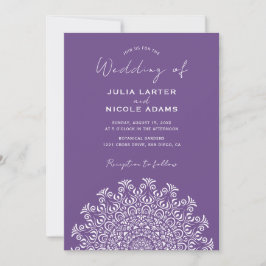 Tribal Folk Country Culture Crest Mandala Wedding Inbjudningar