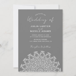 Tribal Folk Country Culture Crest Mandala Wedding Inbjudningar