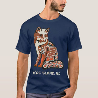 Tribal Fox Orcas Island Washington Native American T Shirt
