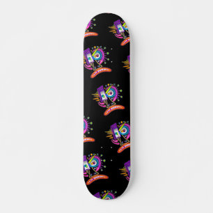 TRIBAL FROWNIE EMOJI MEEMOGIE MINI SKATEBOARD BRÄDA 18,5 CM