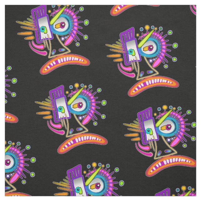 TRIBAL FROWNIE EMOJI MEEMOGIE TYG (Provkarta)