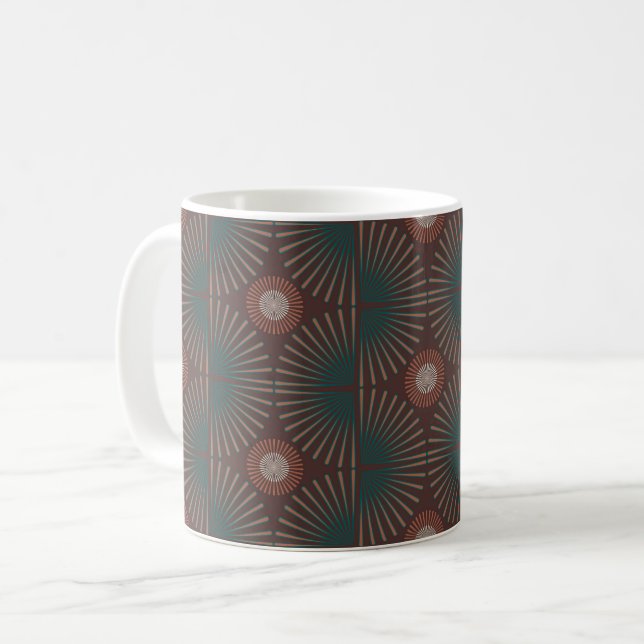 Tribal Geometric Kaffemugg (Framsida vänster)