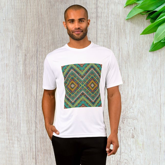 Tribal Geometric Mönster Boho Ethnic Aztec T Shirt (Skapare uppladdad)