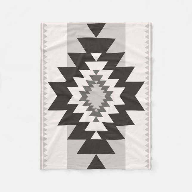 Tribal Geometric Navajo Inspired Fleecefilt (Framsidan)