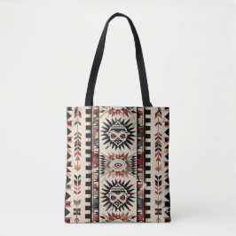 Tribal Geometric Print Tygkasse