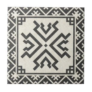 Tribal geometrisk mönster (Amulet) Kakelplatta