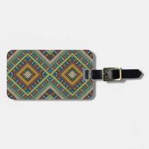 Tribal geometrisk mönster Boho etniskt aztekiskt Bagagebricka