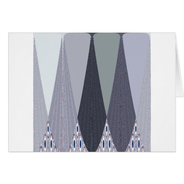 Tribal Geometry mönster Hälsningskort (Framsidan Horizontal)