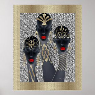 Tribal Glamor Divas Poster