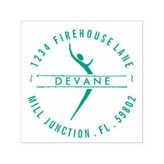 Tribal Goddes Self-Inking Returadress Frimärke Självfärgande Stämpel