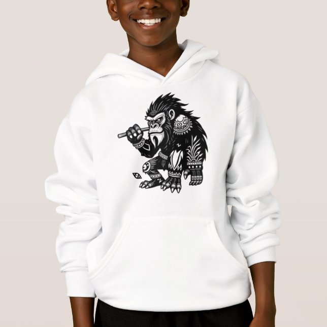 Tribal Gorillas T Shirt (Framsida)