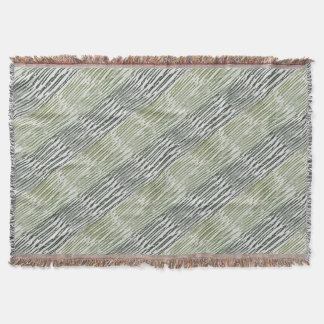 Tribal Green Stripes Abstract Pattern  Filt