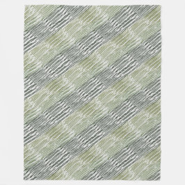 Tribal Green Stripes Abstract Pattern  Fleecefilt