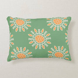 Tribal Grönt Peach Tote Prydnadskudde