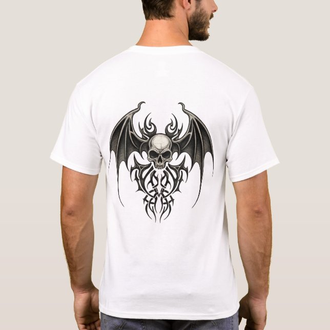 Tribal Guardian Skull T Shirt (Baksida)